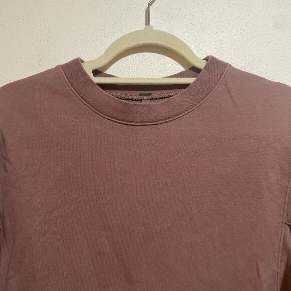 Lululemon Mens Size S French Terry Oversized Long Sleeve Crew Smoky Topaz - Picture 3 of 10